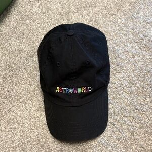 Astroworld Black Cap 'wish you were here' Embroidery